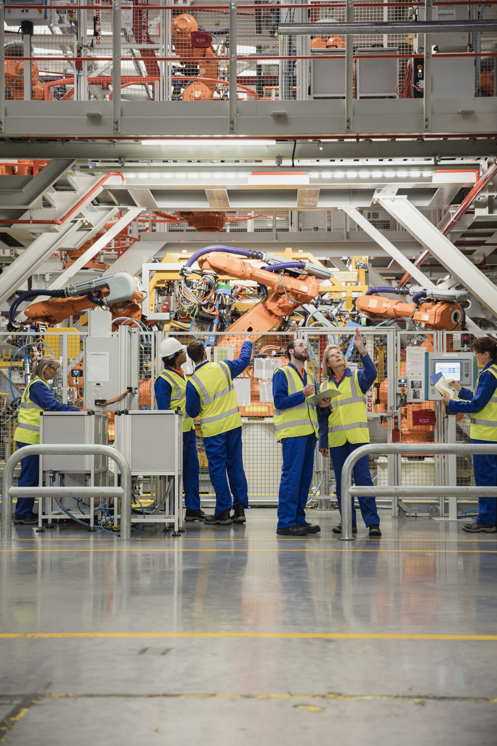 Group of Factory Workers